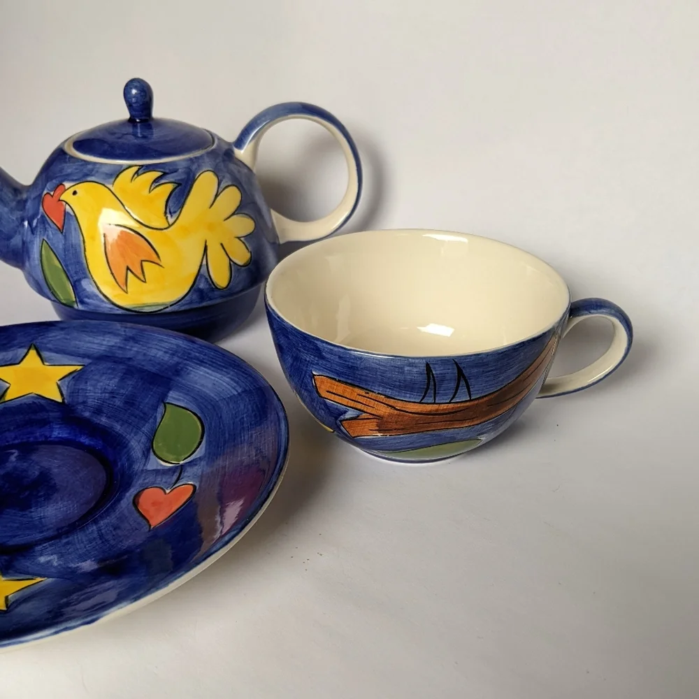 5 in 1 Stackable Teapot for 1 Set- Marianne Vinich Vintage